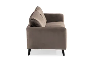 Trend 2-personers Fløjlssofa - Brun - Møbler - Sofaer - Velour sofaer