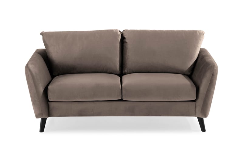 Trend 2-personers Fløjlssofa - Brun - Møbler - Sofaer - Velour sofaer