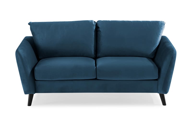 Trend 2-personers Fløjlssofa - Blå - Møbler - Sofaer - Velour sofaer