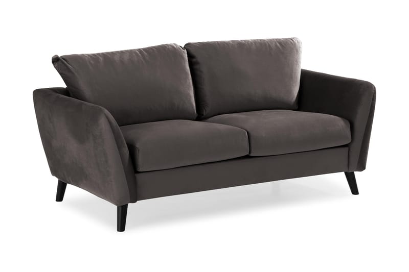 Trend 2-personers Fløjlssofa - Mørkegrå - Møbler - Sofaer - Velour sofaer