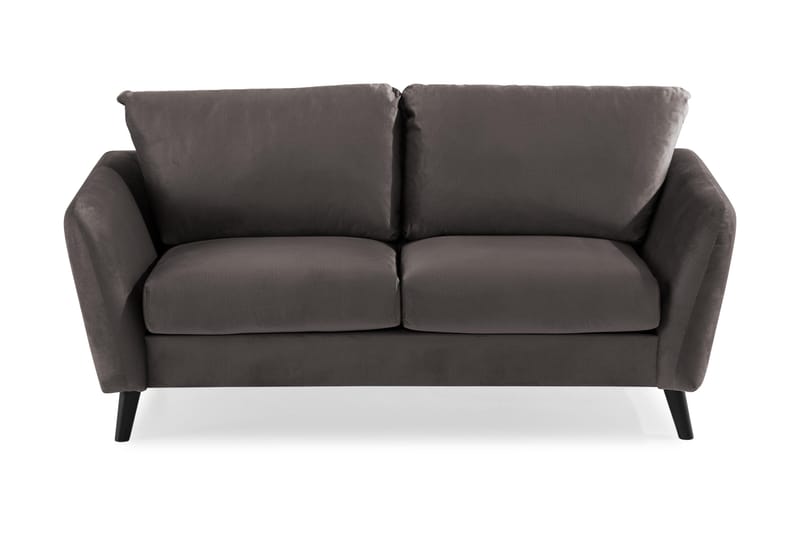 Trend 2-personers Fløjlssofa - Mørkegrå - Møbler - Sofaer - Velour sofaer