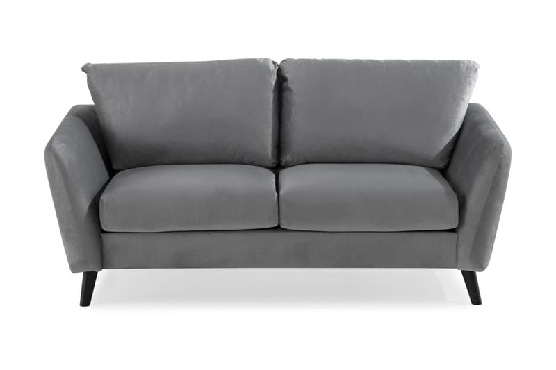 Trend 2-personers Fløjlssofa - Lysegrå - Møbler - Sofaer - Velour sofaer
