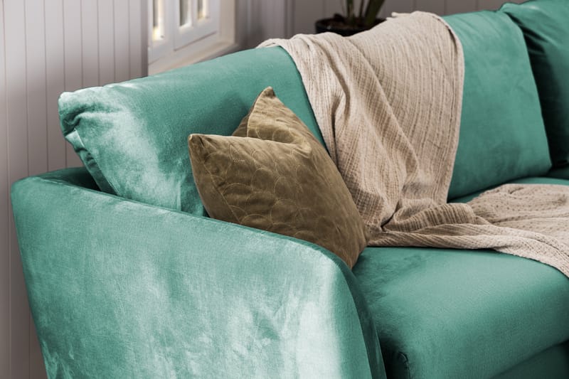 Trend 2-personers Fløjlssofa - Grøn - Møbler - Sofaer - Velour sofaer