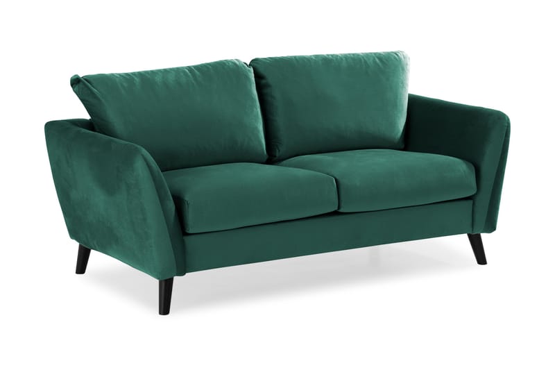 Trend 2-personers Fløjlssofa - Grøn - Møbler - Sofaer - Velour sofaer
