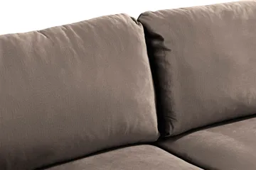 Trend 2-personers Fløjlssofa - Brun - Møbler - Sofaer - Velour sofaer