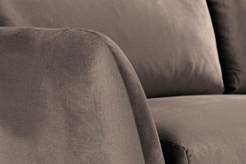 Trend 2-personers Fløjlssofa - Brun - Møbler - Sofaer - Velour sofaer