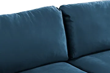 Trend 2-personers Fløjlssofa - Blå - Møbler - Sofaer - Velour sofaer