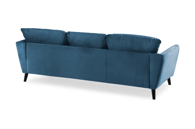 Trend 3-personers Fløjlssofa - Blå - Møbler - Sofaer - Velour sofaer