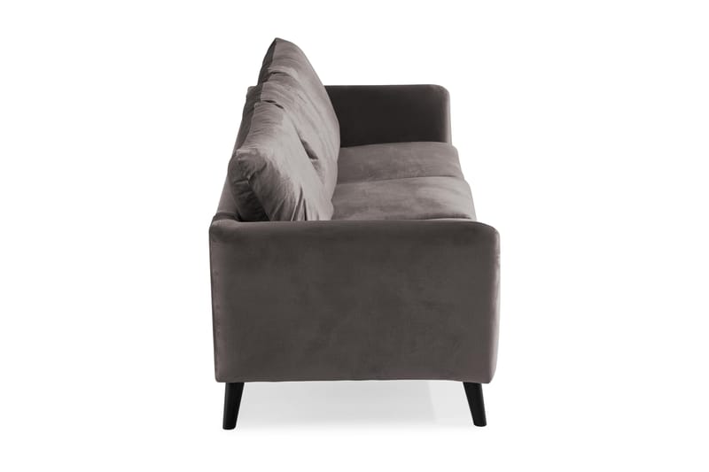 Trend 3-personers Fløjlssofa - Mørkegrå - Møbler - Sofaer - Velour sofaer