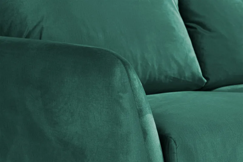 Trend 3-personers Fløjlssofa - Grøn - Møbler - Sofaer - Velour sofaer
