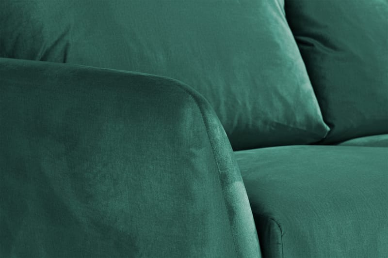 Trend 3-personers Fløjlssofa - Grøn - Møbler - Sofaer - Velour sofaer
