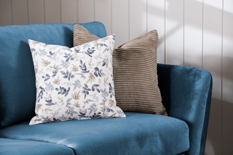Trend 3-personers Fløjlssofa - Blå - Møbler - Sofaer - Velour sofaer