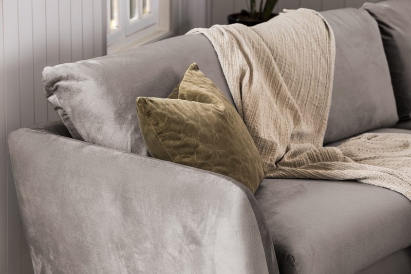 Trend 3-personers Fløjlssofa - Brun - Møbler - Sofaer - Velour sofaer