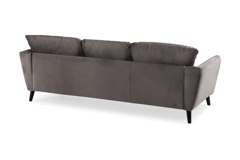 Trend 3-personers Fløjlssofa - Mørkegrå - Møbler - Sofaer - Velour sofaer