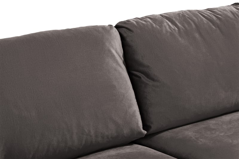 Trend 3-personers Fløjlssofa - Mørkegrå - Møbler - Sofaer - Velour sofaer
