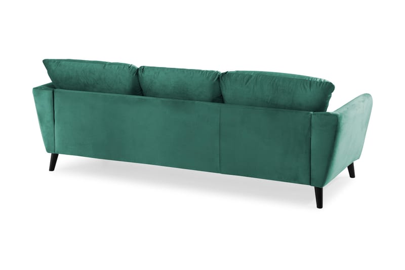Trend 3-personers Fløjlssofa - Grøn - Møbler - Sofaer - Velour sofaer
