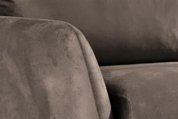 Trend 3-personers Fløjlssofa - Brun - Møbler - Sofaer - Velour sofaer