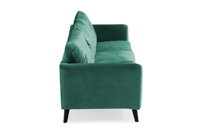 Trend 3-personers Fløjlssofa - Grøn - Møbler - Sofaer - Velour sofaer