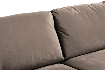 Trend 3-personers Fløjlssofa - Brun - Møbler - Sofaer - Velour sofaer