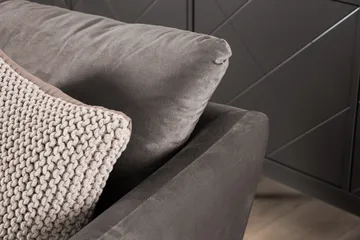 Trend 3-personers Fløjlssofa - Brun - Møbler - Sofaer - Velour sofaer