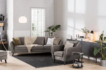 Trend 3-personers Fløjlssofa - Brun - Møbler - Sofaer - Velour sofaer