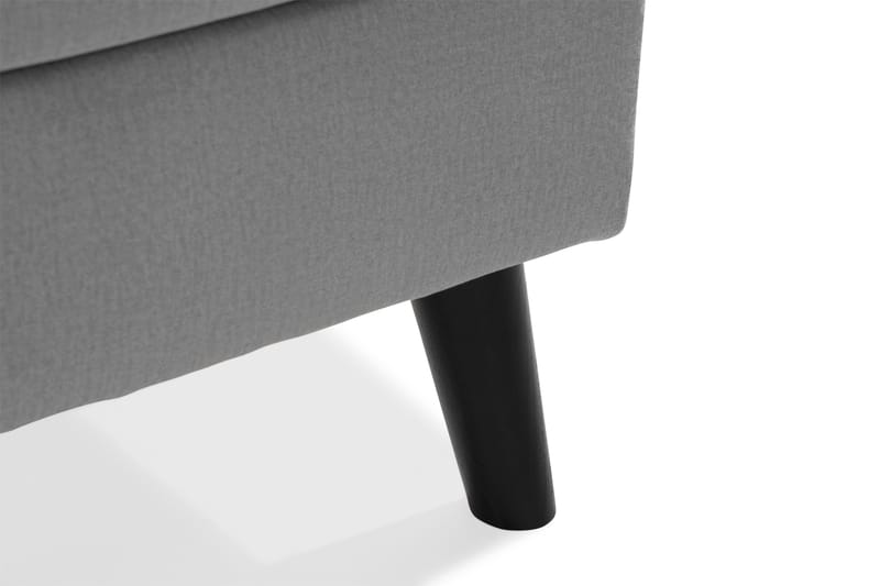 Trend 4-personers Højrevendt U-formet Sofa med Divan og Chaiselong i Fløjl - Lysegrå - Møbler - Sofaer - Velour sofaer