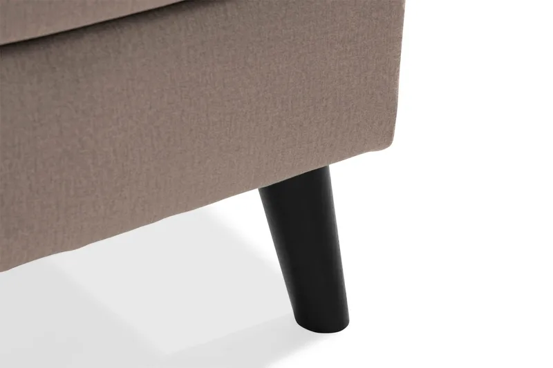 Trend 4-personers Venstrevendt U-formet Sofa med Divan og Chaiselong i Fløjl - Brun - Møbler - Sofaer - Velour sofaer