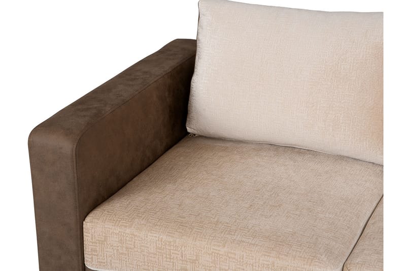 Truro Hjørnesofa Chaiselong Højre - Brun - Sofa med chaiselong - 4 personers sofa med chaiselong - Velour sofaer