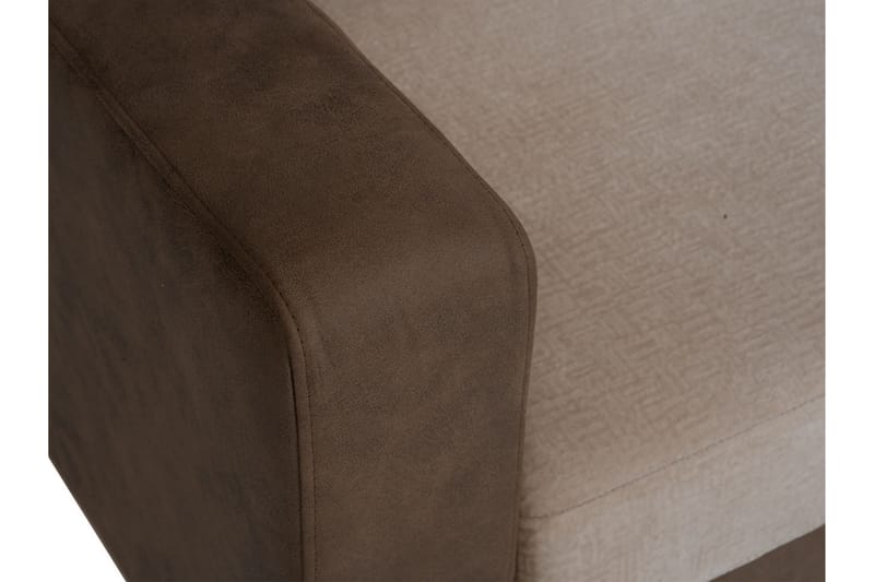 Truro Hjørnesofa Chaiselong Højre - Brun - Sofa med chaiselong - 4 personers sofa med chaiselong - Velour sofaer