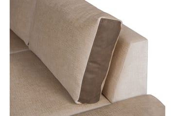 Truro Venstre L-formet Hjørnesofa med Chaiselong i Stof - Grå - Møbler - Sofaer - Velour sofaer