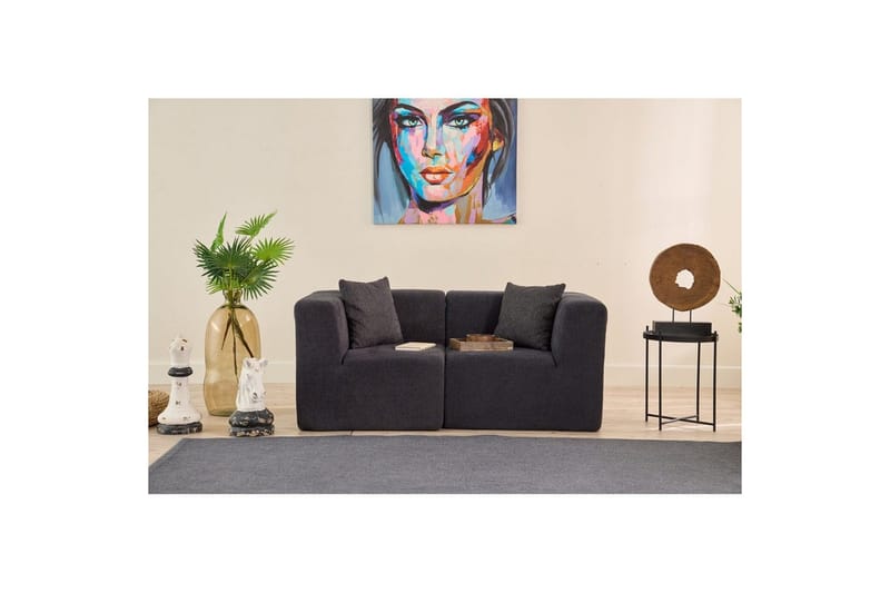 Veyno Sofa 2-sits - Antracit - Møbler - Sofaer - 2 personers sofa