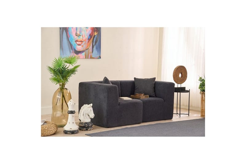 Veyno Sofa 2-sits - Antracit - Møbler - Sofaer - 2 personers sofa