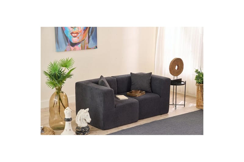 Veyno Sofa 2-sits - Antracit - Møbler - Sofaer - 2 personers sofa