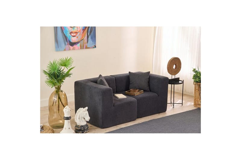 Veyno Sofa 2-sits - Antracit - Møbler - Sofaer - 2 personers sofa