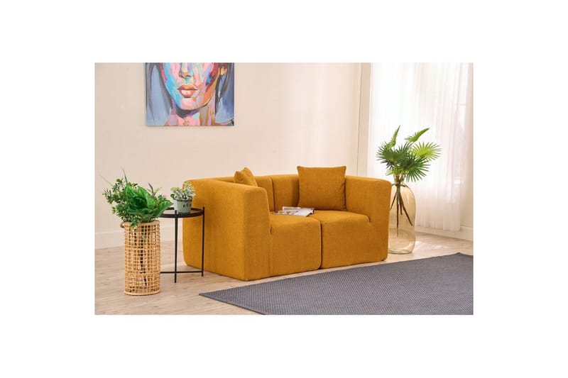 Veyno Sofa 2-sits - Orange - Møbler - Sofaer - 2 personers sofa