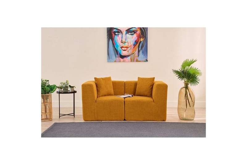 Veyno Sofa 2-sits - Orange - Møbler - Sofaer - 2 personers sofa