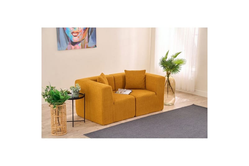 Veyno Sofa 2-sits - Orange - Møbler - Sofaer - 2 personers sofa