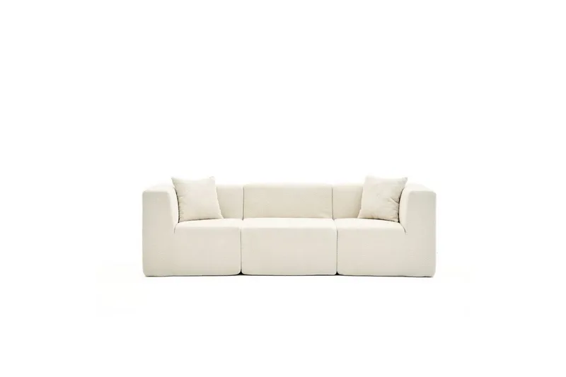 Veyno Sofa 3-sits - Creme - Møbler - Sofaer - 3 personers sofa