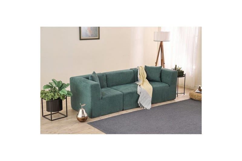 Veyno Sofa 3-sits - Grøn - Møbler - Sofaer - 3 personers sofa