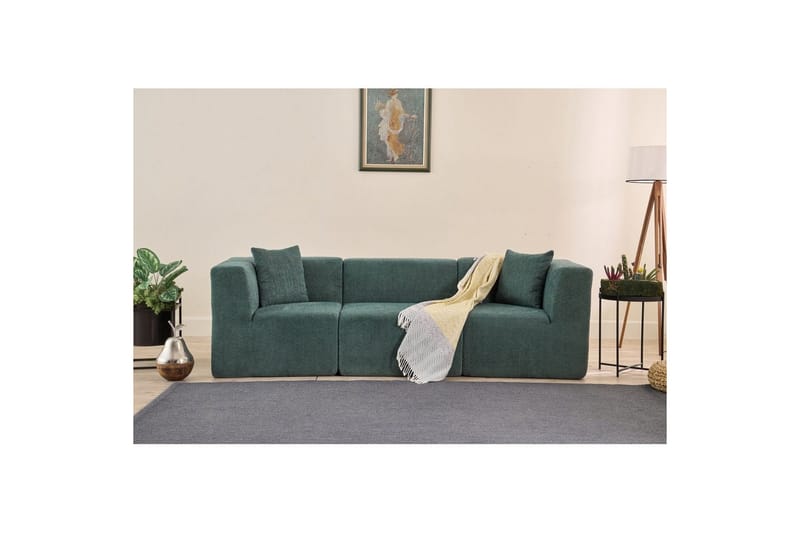 Veyno Sofa 3-sits - Grøn - Møbler - Sofaer - 3 personers sofa