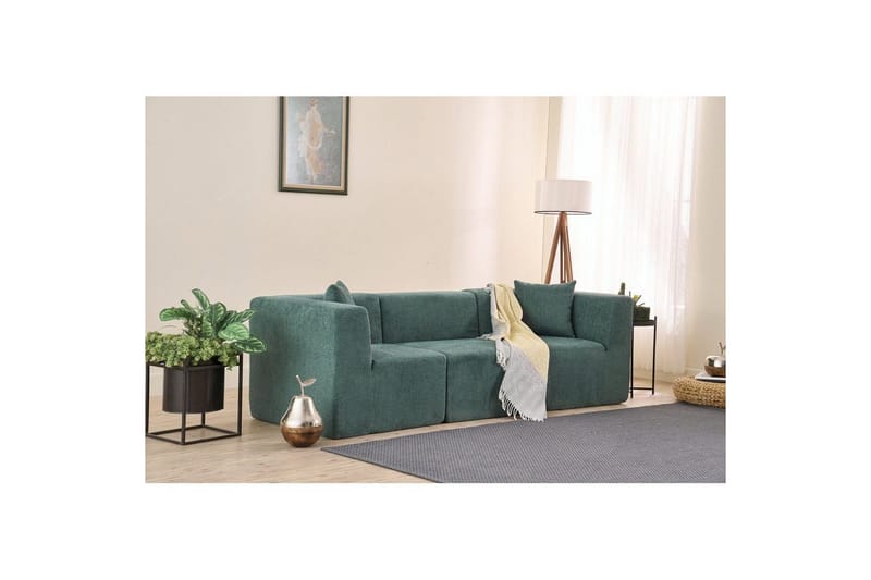 Veyno Sofa 3-sits - Grøn - Møbler - Sofaer - 3 personers sofa