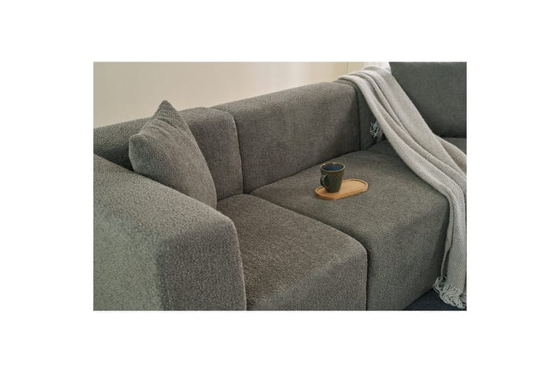Veyno Sofa 3-sits - Mörkbeige - Møbler - Sofaer - 3 personers sofa
