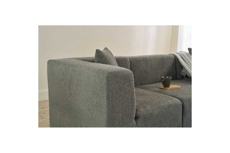 Veyno Sofa 3-sits - Mörkbeige - Møbler - Sofaer - 3 personers sofa