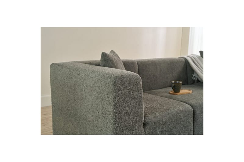 Veyno Sofa 3-sits - Mörkbeige - Møbler - Sofaer - 3 personers sofa