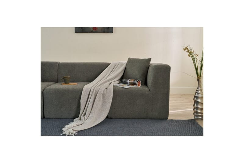 Veyno Sofa 3-sits - Mörkbeige - Møbler - Sofaer - 3 personers sofa