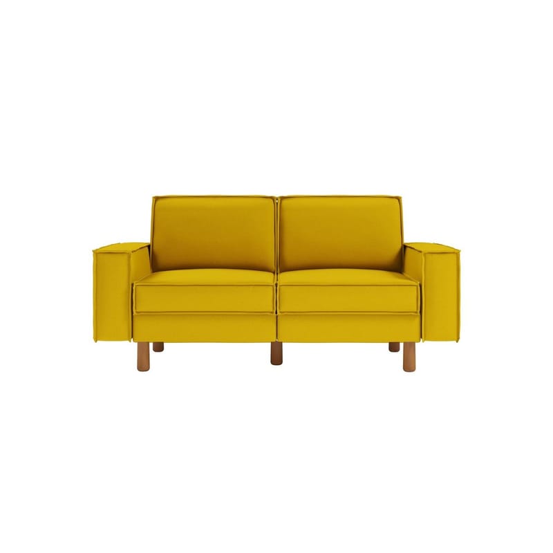 Vilsa 2-personers sofa - Gul/Brun - Møbler - Sofaer - 2 personers sofa