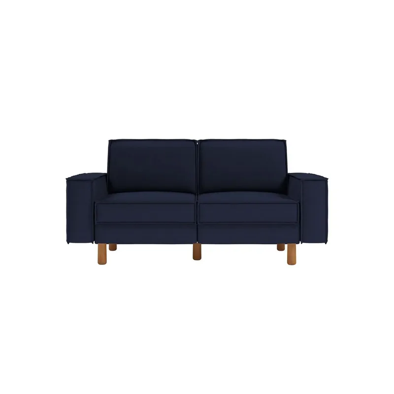 Vilsa 2-personers sofa - Brun/Mørkeblå - Møbler - Sofaer - 2 personers sofa