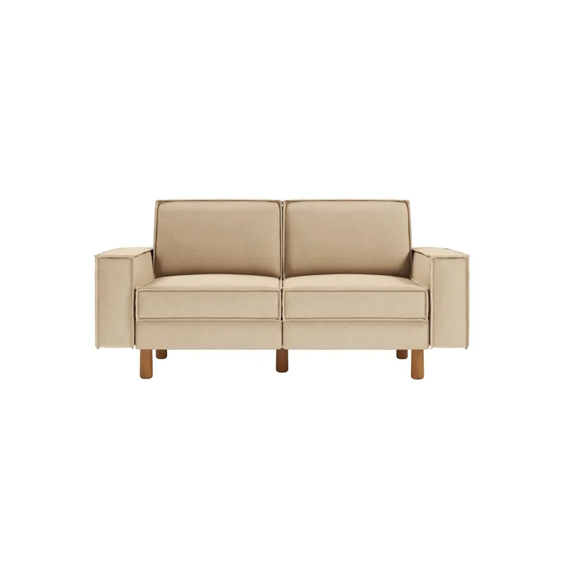 Vilsa 2-personers sofa - Sand - Møbler - Sofaer - Velour sofaer