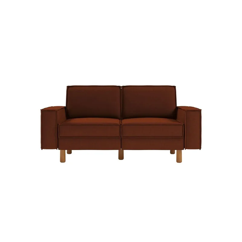 Vilsa 2-personers sofa - Rød - Møbler - Sofaer - Velour sofaer