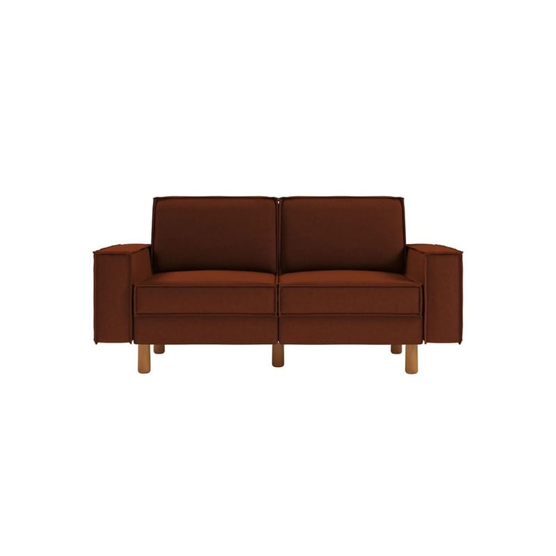 Vilsa 2-personers sofa - Rød - Møbler - Sofaer - Velour sofaer